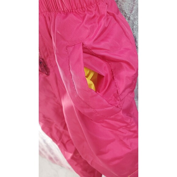 Pink Platinum Snow Bib Adjustable Straps Snow Suit Pink Yellow Girls Size 2T - Picture 6 of 10